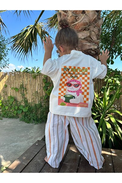 elibaby Unisex %100 Pamuk Poplin Kumaş Baggy Pantolon