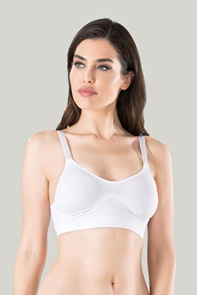 Miss Fit 1503 حمالة صدر نسائية بيضاء صغيرة