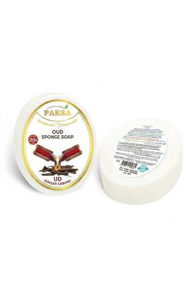 paksa Natural Oud Handmade Sponge Shower Soap - Therapy Features, 125 Gr