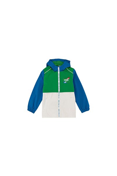 U.S. Polo Assn. يو إس بولو. أسن. معطف طارد للماء باللون الأخضر التفاحي 50280890