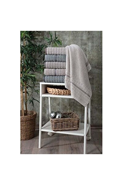 Pupilla Jakarlı Bukle 6'Lı Paket El-Yüz Havlu Seti 50*90 Alya