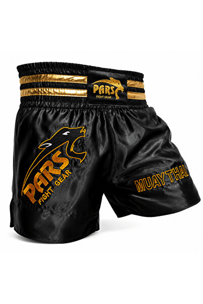 Pars Muay Thai Şortu Nakışlı Siyah Prs-1104
