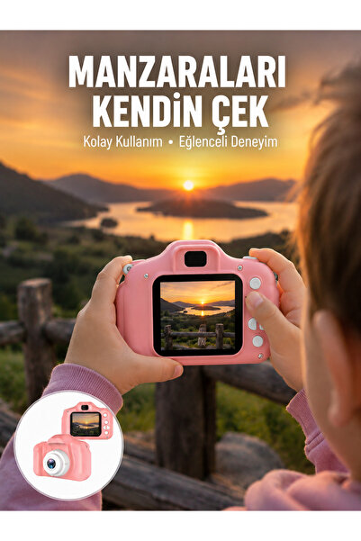 Laraheiser YENİ HD Mini Kamera Video ve Fotoğraf Çekimli Şarj Edilebilir Bata...