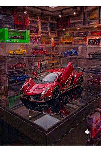 OYUNCAKSAHİLİ LAMBORGHİNİ VENENO DİECAST METAL 12.7cm ARABA KOLEKSİYON LAMBOR...