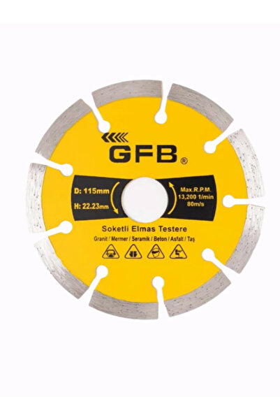 GFB Soketli Elmas Beton Mermer Kesici 115 Mm-2388