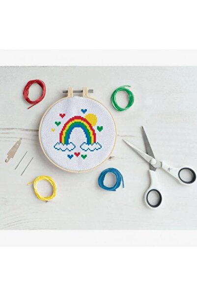 dp Craft Kit de cusut în cruce - Curcubeu