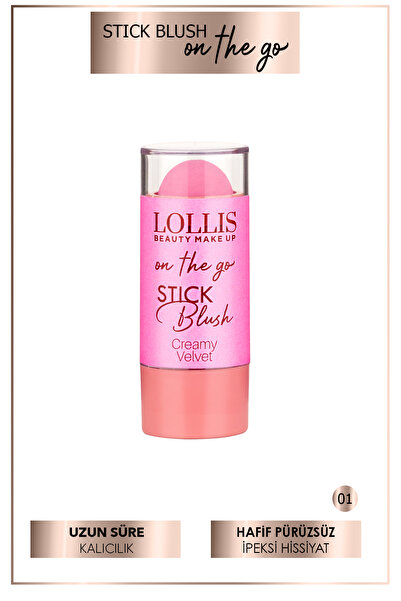 Lollis Stick Blush 01 / Stick Allık 01 / Allık Çubuğu 01