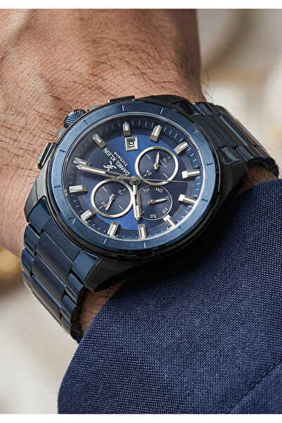 Daniel Klein Exclusive Blue Stainless Steel Watch for Men DK.1.14224-6