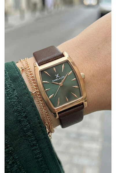 Daniel Klein Premium Dark Brown Leather Watch for Women DK.1.14120-6