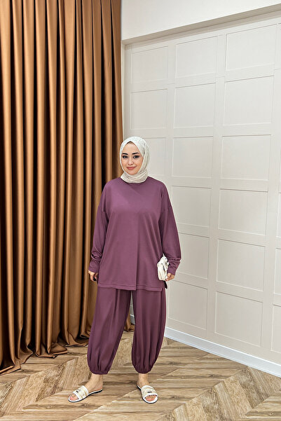 Stilife Ela İkili Takım Mürdüm