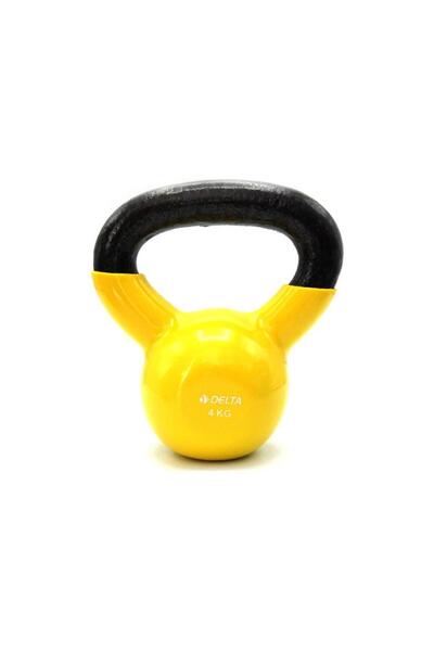 Delta 4 Kg. Çaydanlık Tipi Sarı Demir Dambıl - Kettlebell