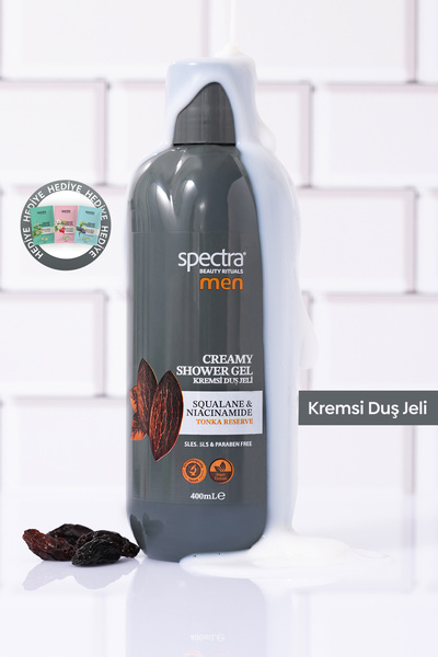 Spectra Care Men Nemlendirici Kremsi Vegan Duş Jeli- SLES & SLS & Paraben içe...