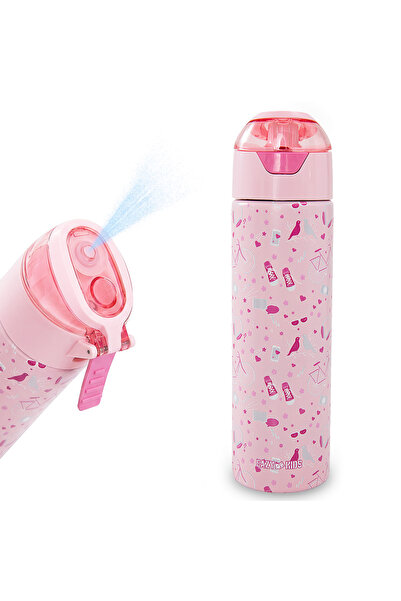 Eazy Kids - Insulated Stainless Steel Water Bottle w/Spray, Life 640ml - Pink