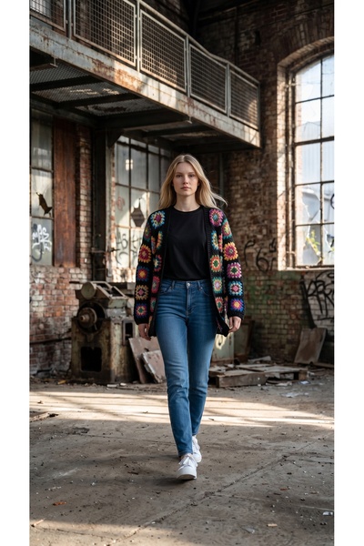 El örgüsü Ydr Design Cardigan