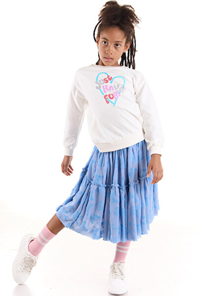 Colorinas Patterned Gathered Tutu Skirt