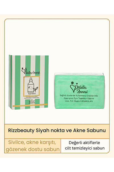 pilatesannesi Blackhead and Acne Facial Soap (Green Soap)