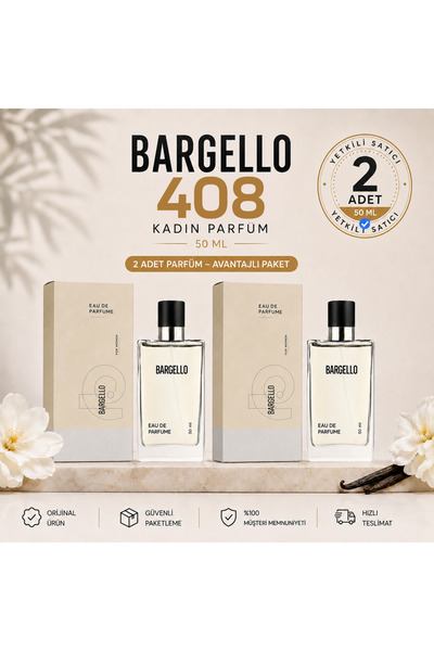 Bargello BAYAN PARFÜM 408 FLORAL 50 ML EDP 198658695012 2x