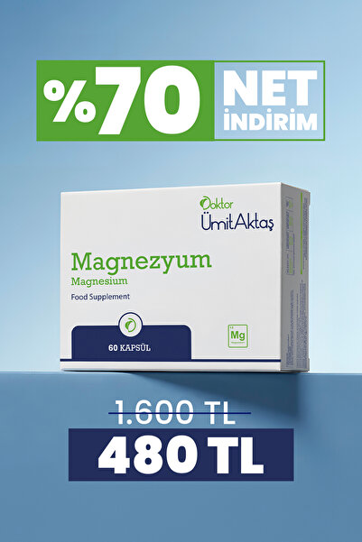 Dr. Ümit Aktaş Magnezyum - Bisglisinat - Yüksek Biyoyararlanım - 60 Kapsül