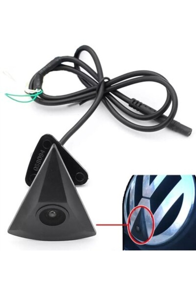 Xenon Bright Cameră frontală dedicată Volkswagen cu montare a logo-ului