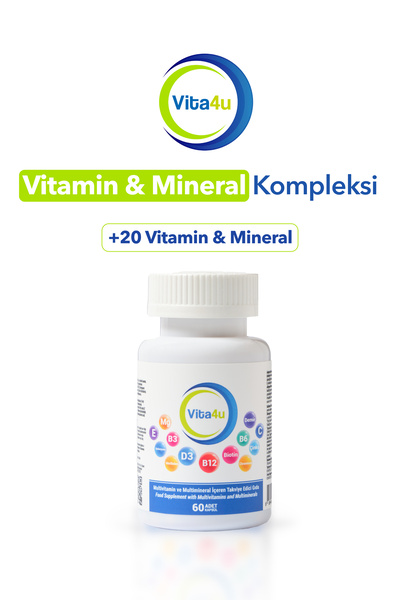 Multivitamin Ve Multimineral Komplex 60 Kapsül 2 Aylık Kullanım Bitkisel Kapsül