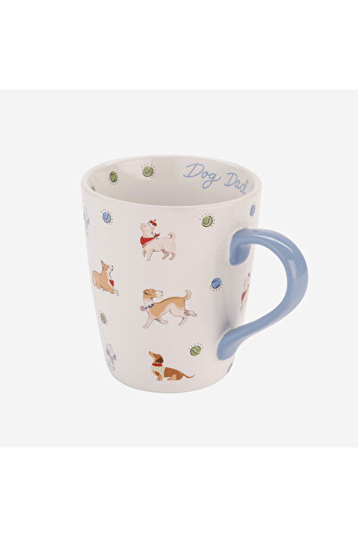 CATH KIDSTON Cană din gresie albastră Dog Dad 375 ml