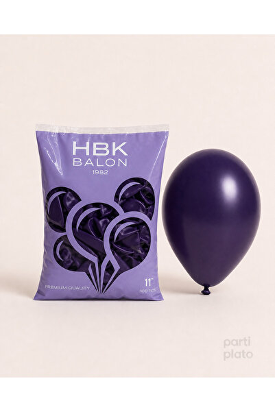 HBK Balon Pastel 11" Hbk Purple Balloons 100Pcs