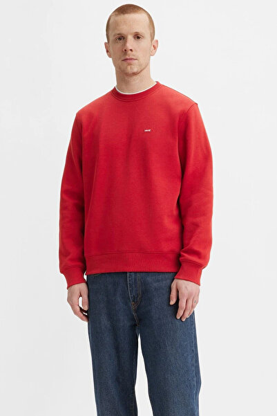 Levi's Men's Red Round Neck Sweatshirt - 34257-0032