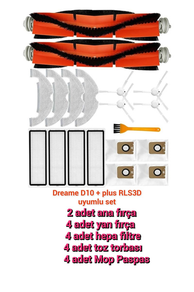 LİN GRUP Filtru pentru sac de praf pentru mop cu perie de schimb compatibil c...