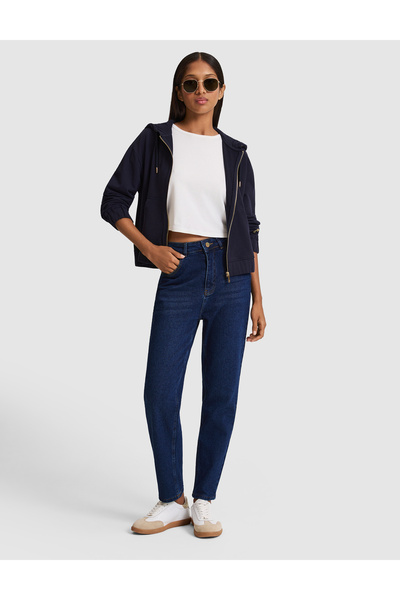 Pierre Cardin Blugi Mom cu talie înaltă, albastru închis 50318031-VR032