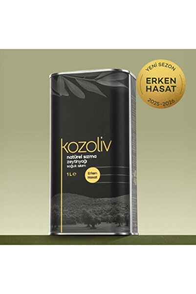kozoliv 2025-26 Yeni Sezon Erken Hasat Soğuk Sıkım Zeytinyağı 1 LT