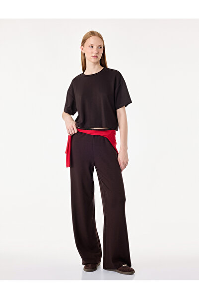 Koton Stone Detailed Viscose Blended Regular Leg Sweatpants