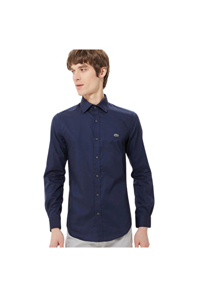 Lacoste Erkek Slim Fit Lacivert Gömlek CH0339.39L