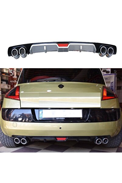 Genel Markalar Renault Megane 2 HB Difüzör Arka Tampon Eki 4 Egzoz Çıkışlı