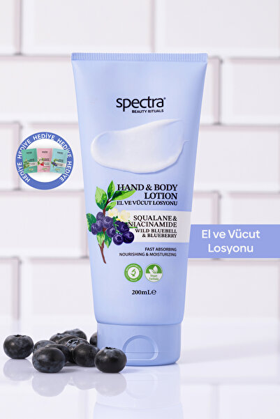 Spectra Care Nemlendirici ve Canlandırıcı Vegan El ve Vücut Losyonu -Blueberr...