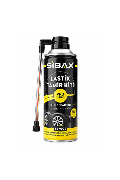 Sibax SB9000 Lastik Tamir Spreyi 400 ml Patlak Lastik Şişirme ve Onarım Kiti