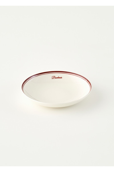 Bella Maison Bonheur Porcelain Çukur Tabak Claret Red (20 cm)