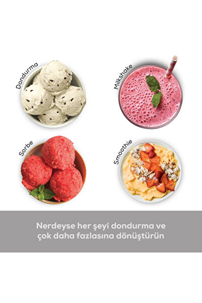 NINJA Creami 7 Programlı Dondurma ve Sorbe Makinesi Karıştırıcı Özellikli Kolay Temizlenen Ev Tipi Akıllı