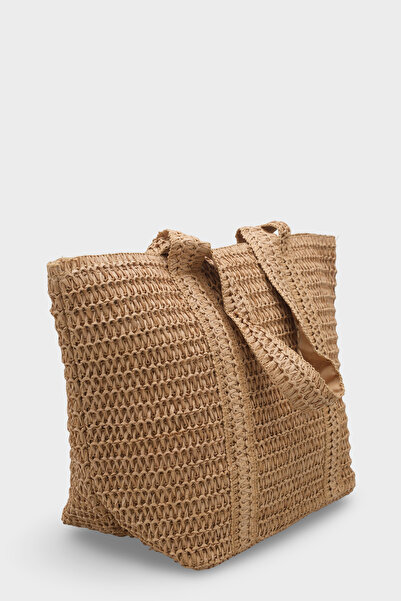 Capone Outfitters Geantă tip tote cu aspect de răchită Menorca