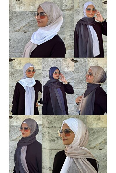 ALDAIYR Double Color Flamed Shawl Digital Degraded