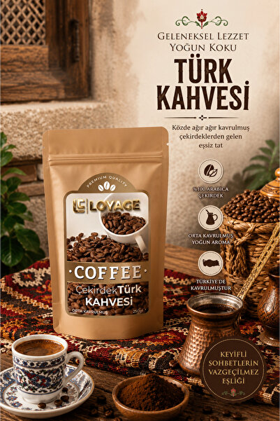 LOYAGE Orta Kavrulmuş Taze Çekirdek Türk Kahvesi 250gr
