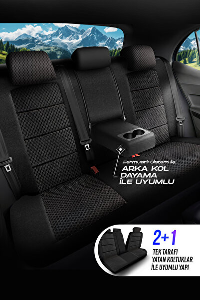 Panda Kılıf PANDA DRAGON SERİSİ DOKUMA KUMAŞ OTO KOLTUK KILIFI - TAM SET