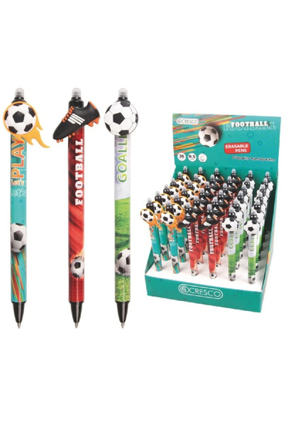 CRESCO stilou termosensibil cu cerneală, 0,5 mm, diverse modele de fotbal