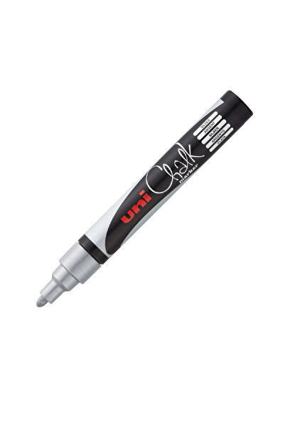 Uni Marker Chalk cu creta lichida, ARGINTIU, 1.8-2.5 mm