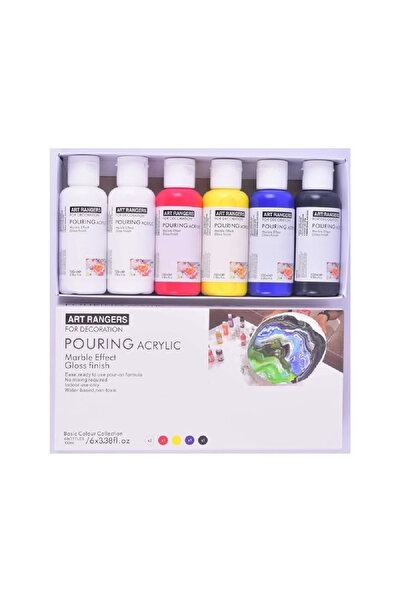 OEM Culori acrilice pentru tehnica de pictura pouring 6x100ml/tub