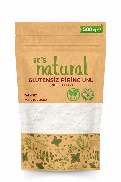 it's Natural Glutensiz Katkısız Pirinç Unu 500 G