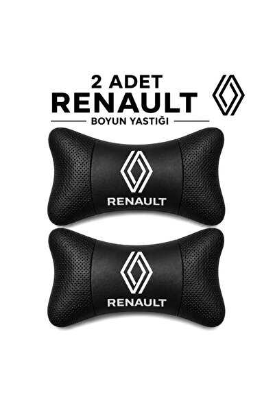 mutlu oto aksesuar Renaultt Yeni Logo Yastık Ve kemer Seti 2 Yastık 2 Kemer