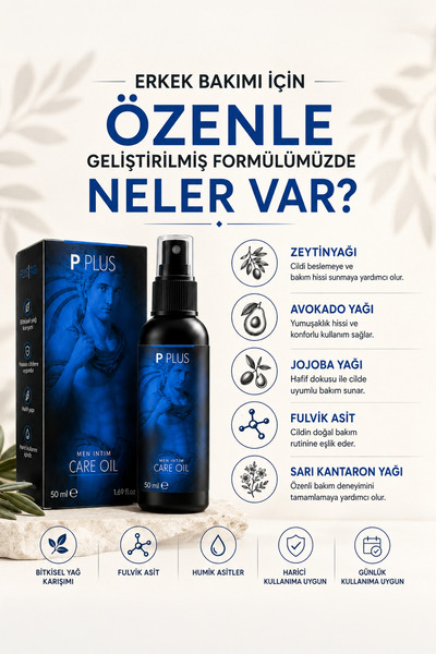 p plus Erkek Bakım Yağı | Xxl / Süreklilik Ve Canlılık | Dinamik Destek | Yoğun Etki | Artışı