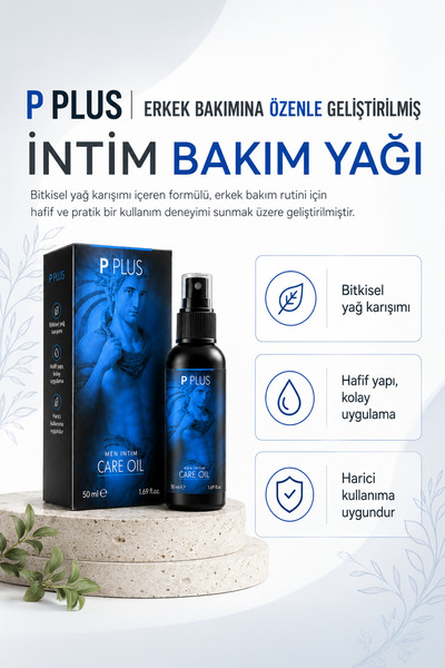 p plus Erkek Bakım Yağı | Xxl / Süreklilik Ve Canlılık | Dinamik Destek | Yoğun Etki | Artışı