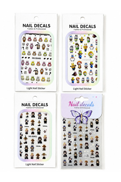 Fontenay Tırnak Sticker Protez Tırnak Kalıcı Oje Süsleme, Nail Art Sticker Se...