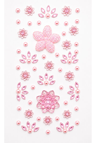 Giraffe PK Sticker Taş Sticker Açık Pembe Yapışkanlı Saç , Yüz Ve Tırnak Taşı...